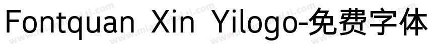 Fontquan Xin Yilogo字体转换
